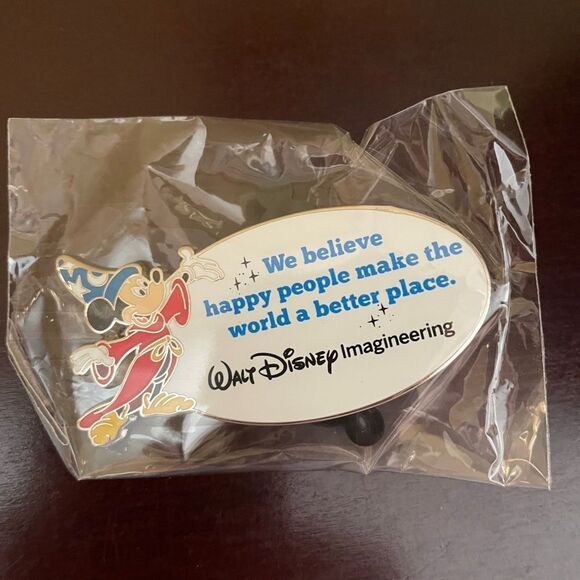 WDI Walt Disney Exclusive Imagineering Pin very rare Sorcerer Mickey w/quote NIB - Picture 6 of 6